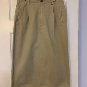 Vintage GAP Preppy Khaki Skirt, Size 10
